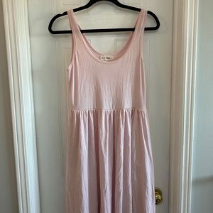 Os&Oakes Blush Bamboo Tank MIDI Dress
